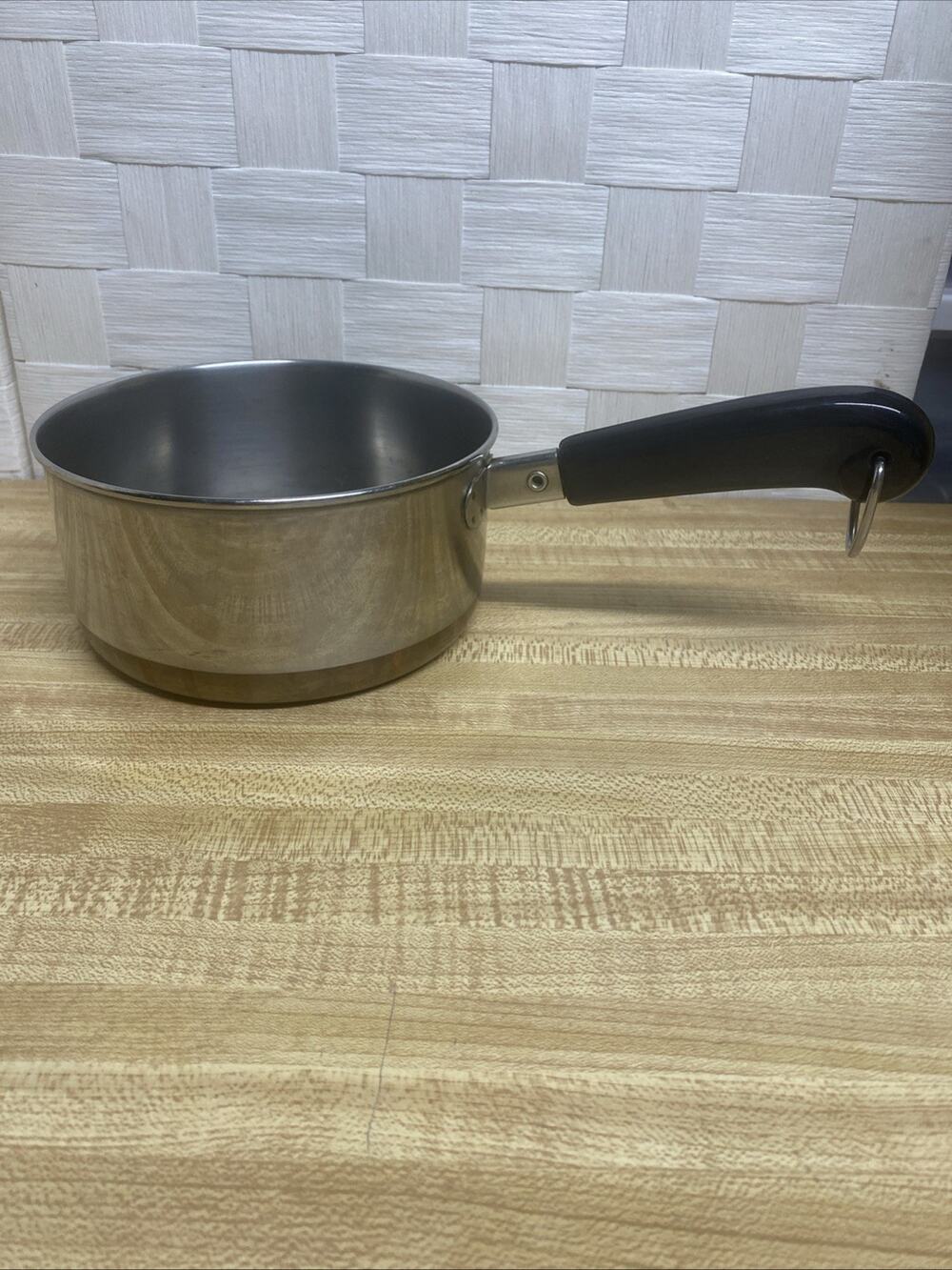 Vintage Revere Ware 1801 1 Qt Copper Bottom Saucepan Pot Made in USA Cookware